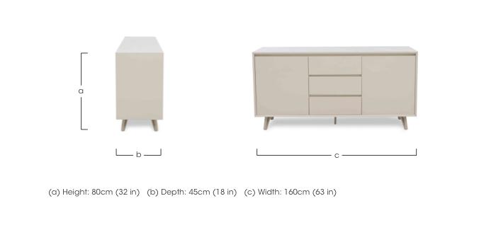 Mirage 2 Door 3 Drawer Sideboard in  on Furniture Village