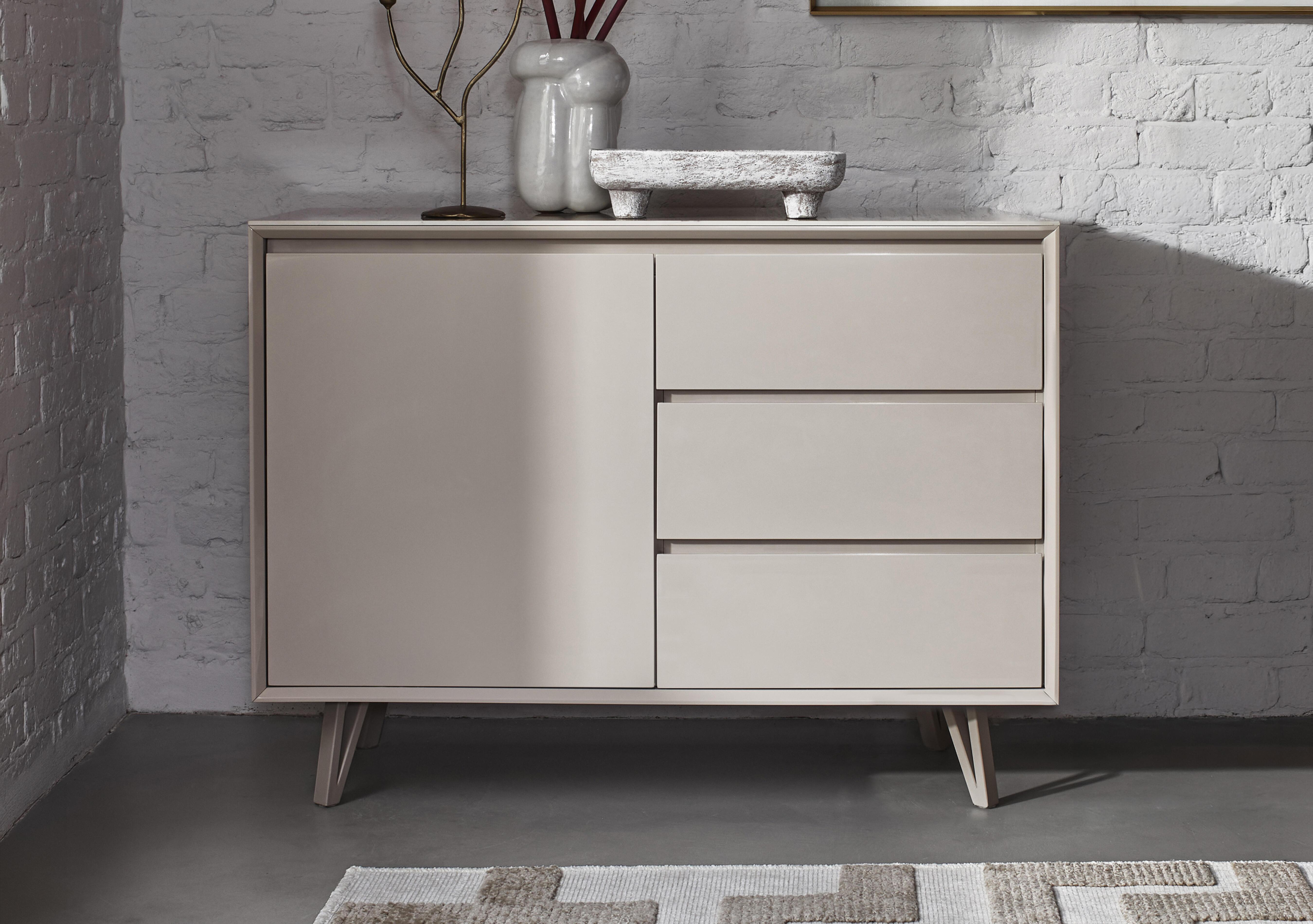 Mirage 1 Door 3 Drawer Sideboard in  on Furniture Village