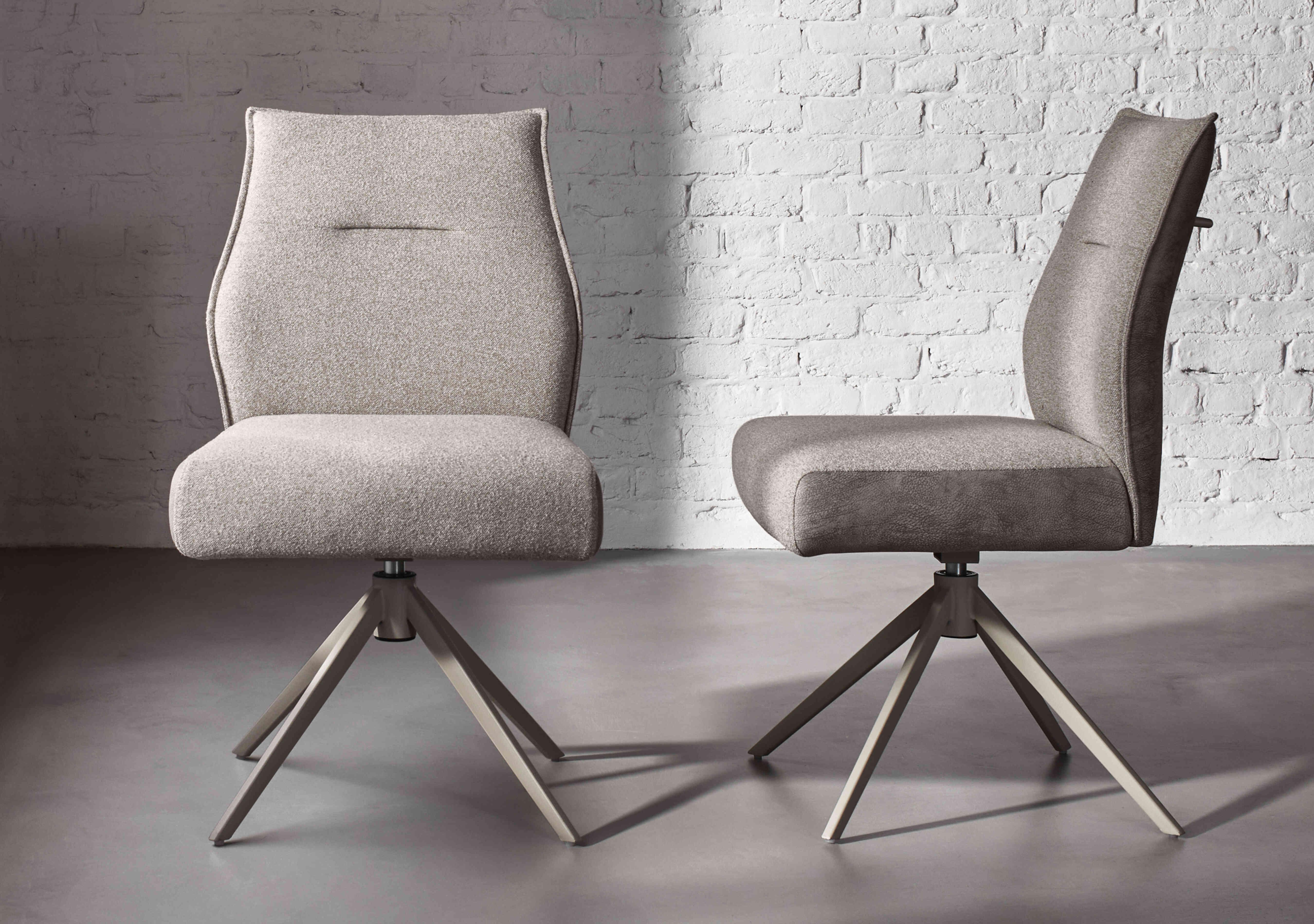 Mirage Pair of Swivel Dining Chairs in  on Furniture Village