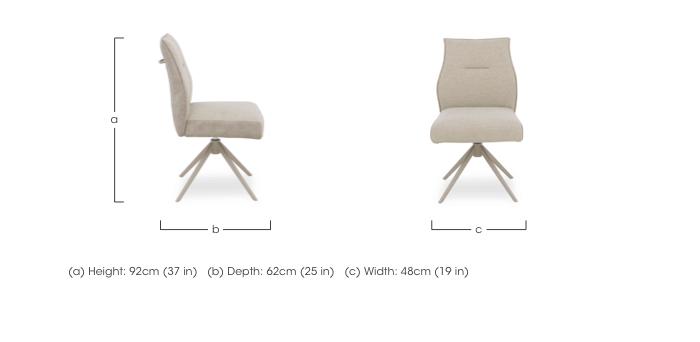 Mirage Set of 4 Swivel Dining Chairs in  on Furniture Village