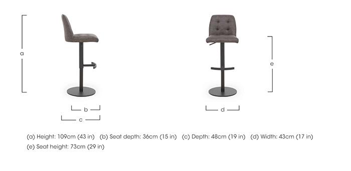 Merlin Swivel Bar Stool in  on Furniture Village