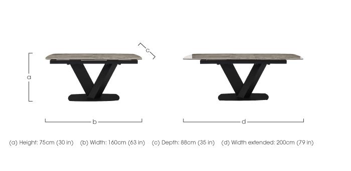 Merlin Large Extending Dining Table in  on Furniture Village