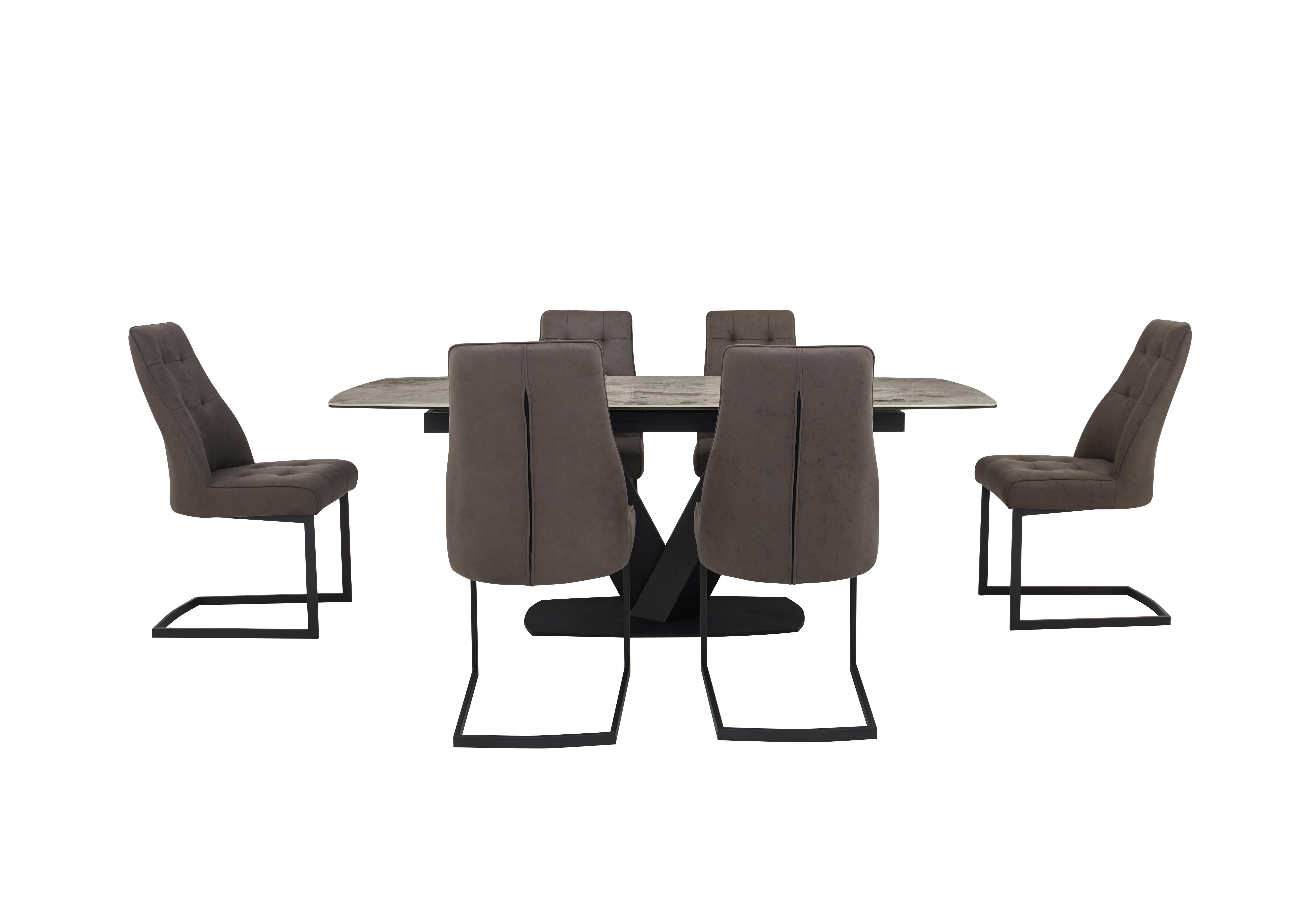 Merlin Large Extending Dining Table with 6 Chairs Dining Set in  on Furniture Village
