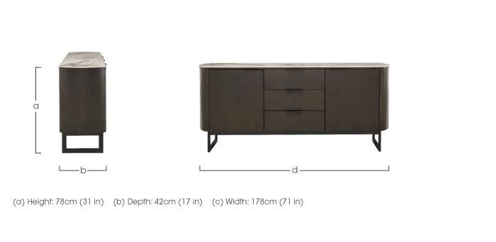 Merlin Sideboard in  on Furniture Village