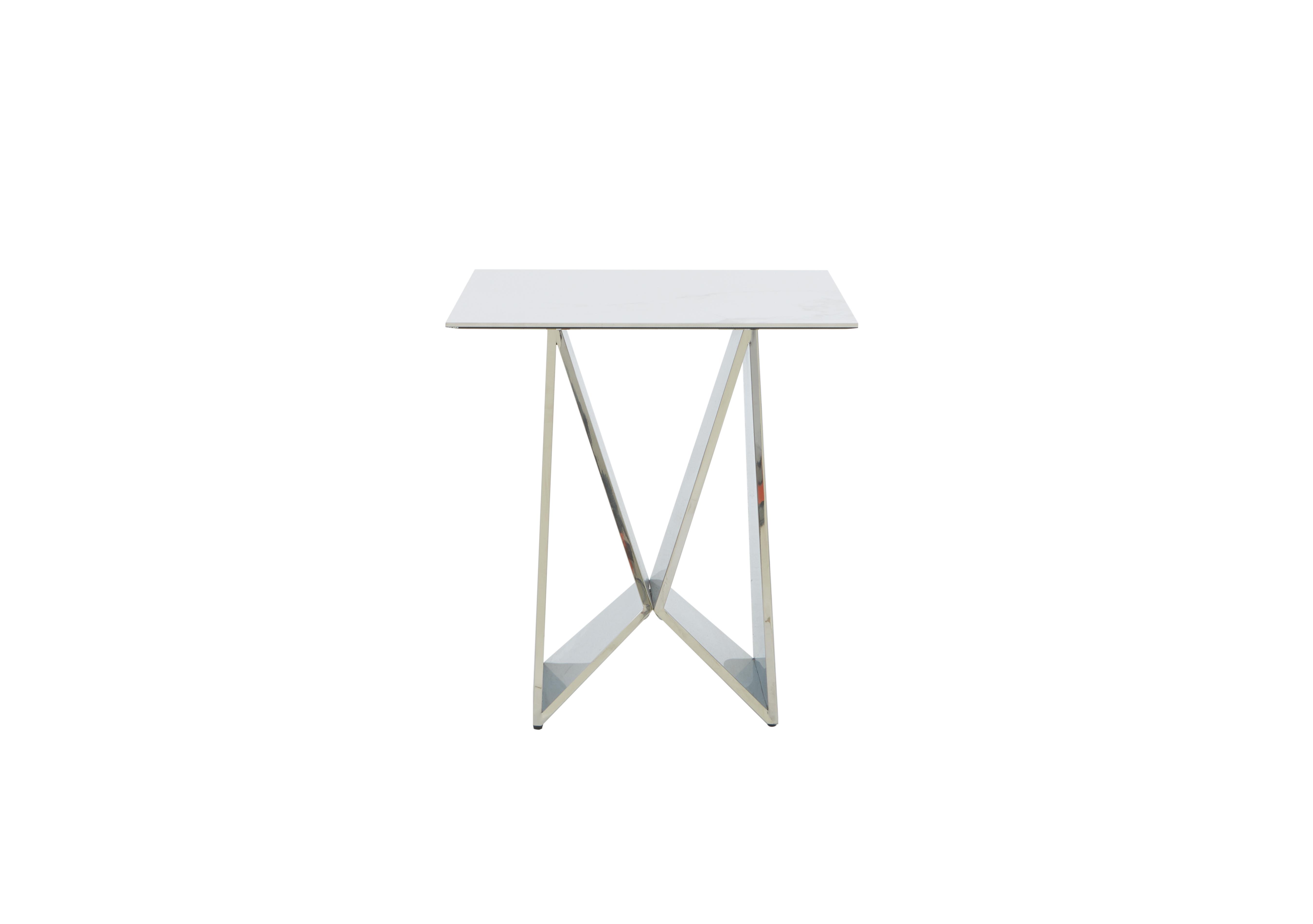 Marvel Chrome Lamp Table in  on Furniture Village