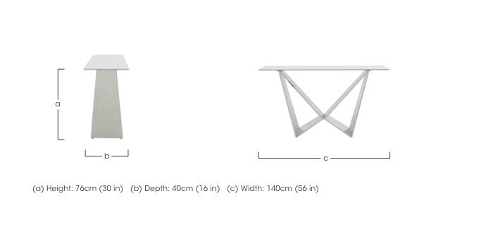 Marvel Chrome Console Table in  on Furniture Village