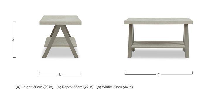 Matera Coffee Table with Shelf in  on Furniture Village
