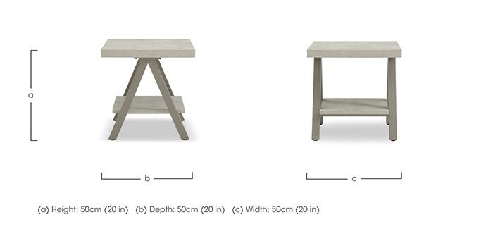 Matera Lamp Table with Shelf in  on Furniture Village