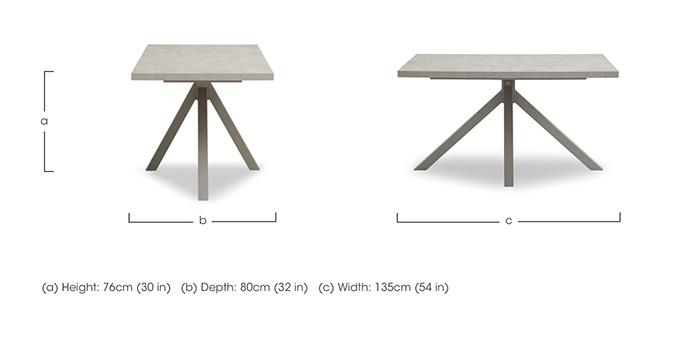 Matera Compact Dining Table with Star Base in  on Furniture Village