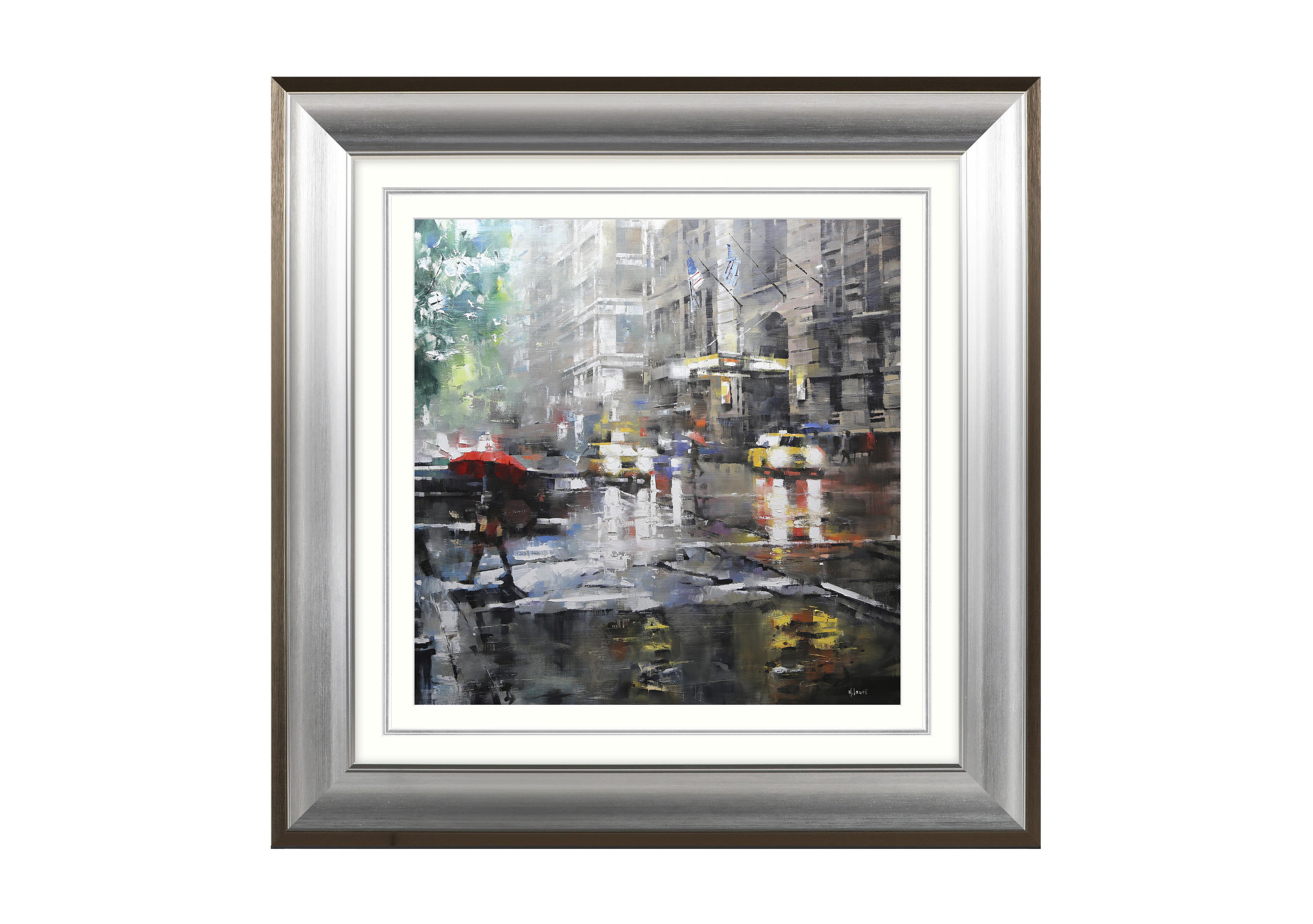 Manhattan Red Umbrella Framed Art in  on Furniture Village