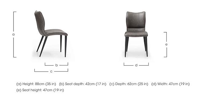 Murcia Set of 4 Dining Chairs in  on Furniture Village