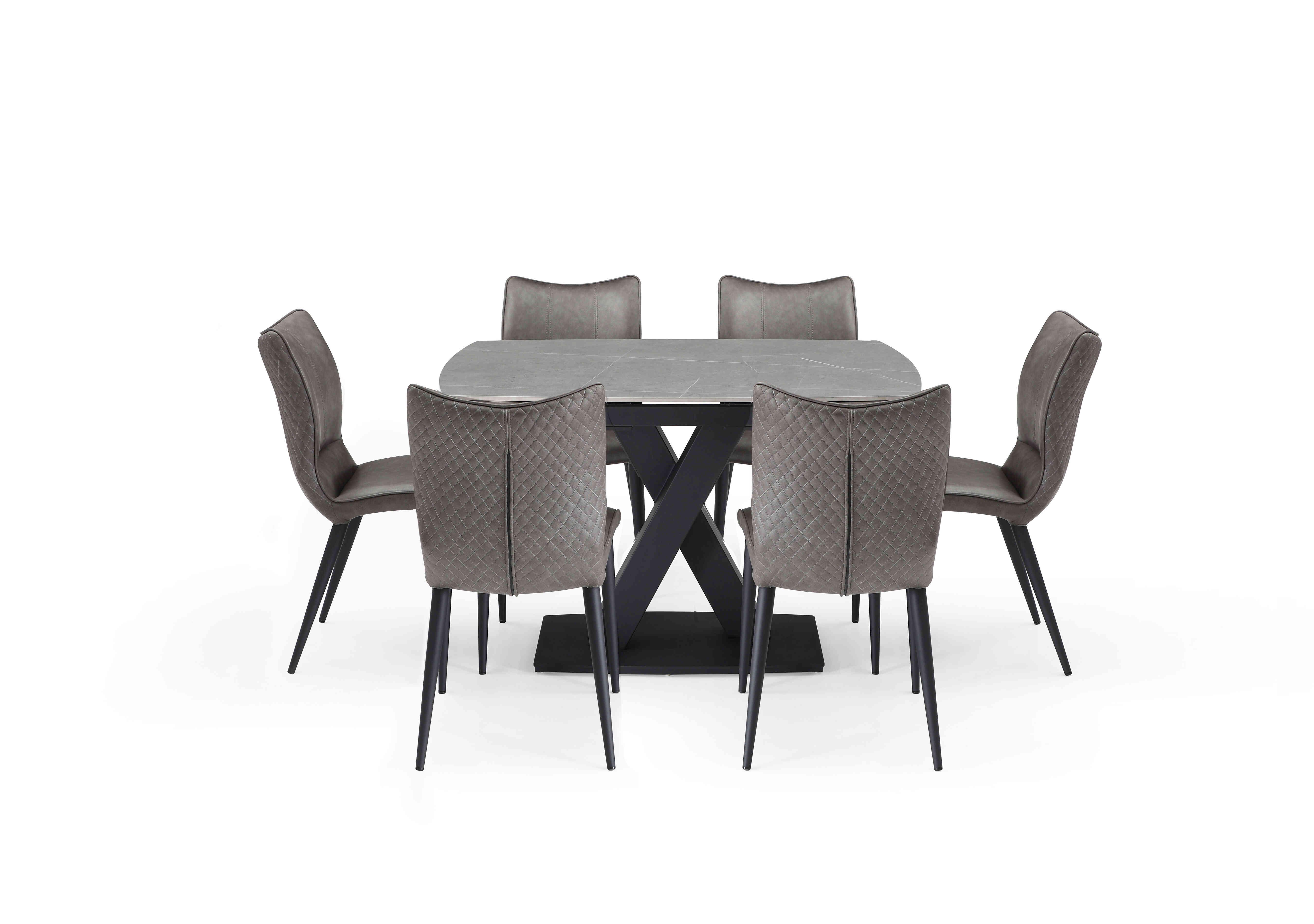 Murcia Extending Dining Table with 6 Dining Chairs in  on Furniture Village