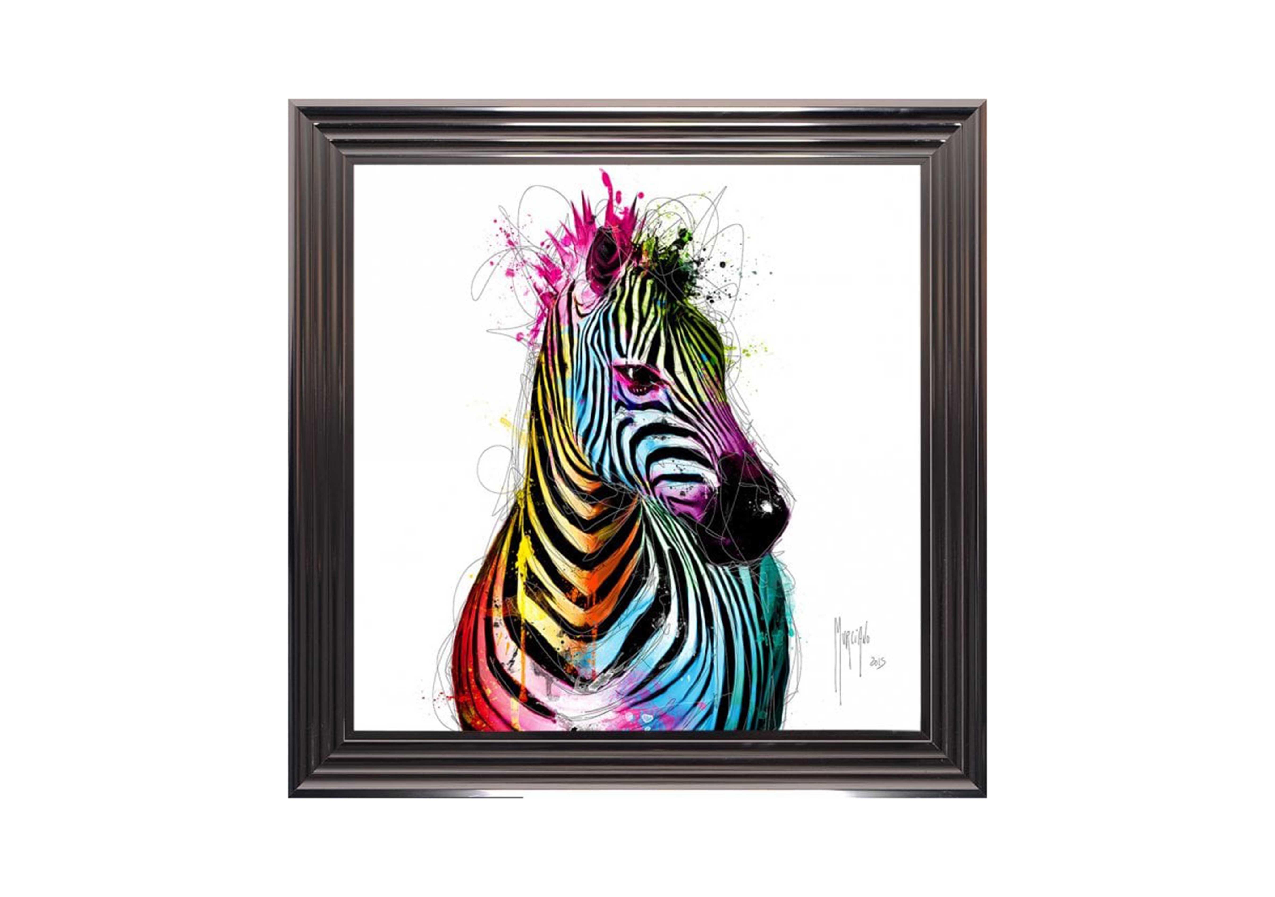 Multi Zebra Framed Art in  on Furniture Village