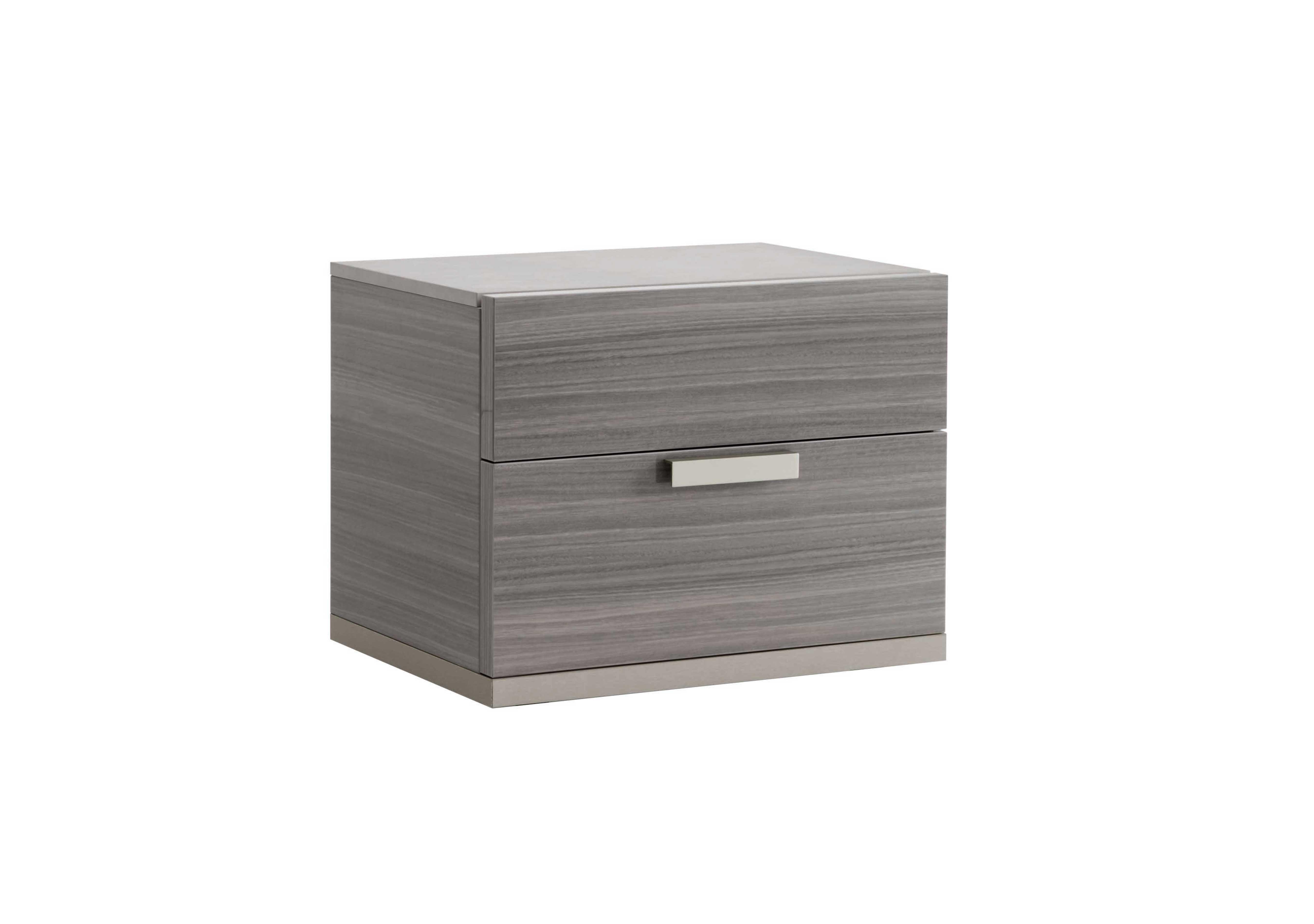 Movado 2 Drawer Narrow Bedside Cabinet in  on Furniture Village