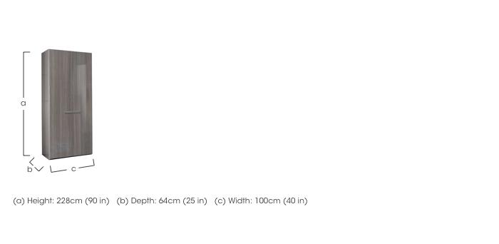 Movado 2 Door Wardrobe in  on Furniture Village