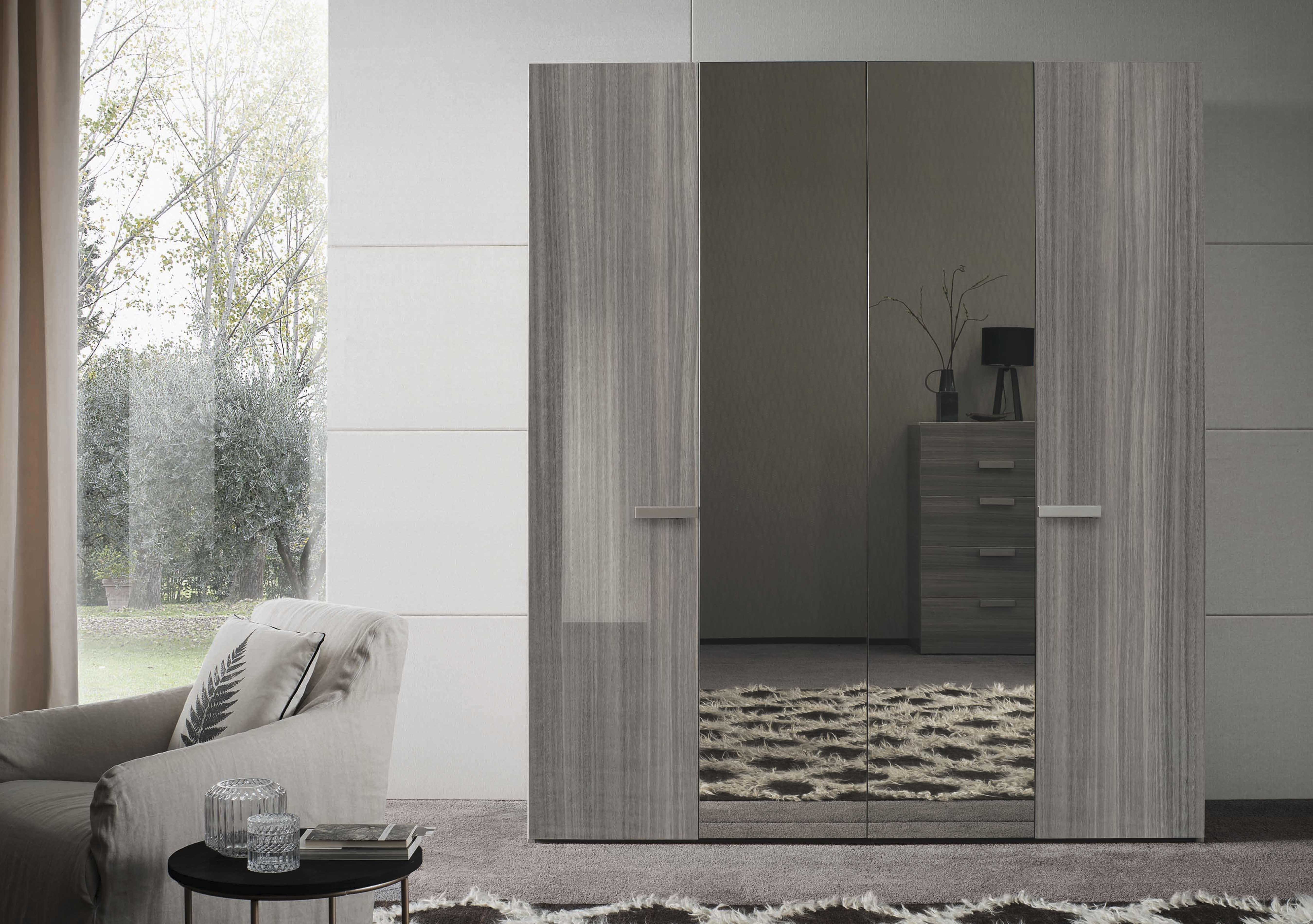 Movado 4 Door Wardrobe with Mirrors in  on Furniture Village