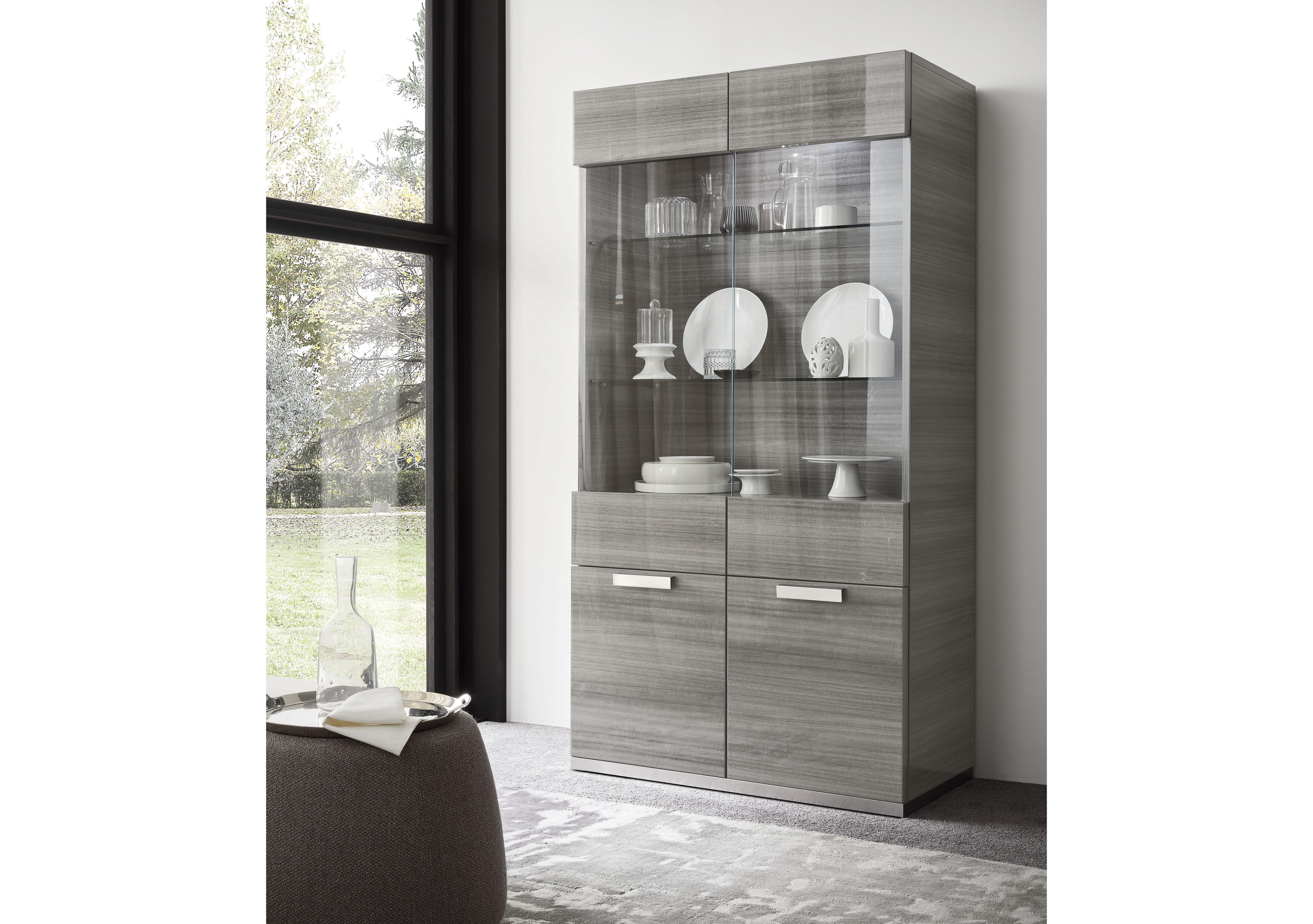 Movado 2 Door Curio Cabinet in  on Furniture Village