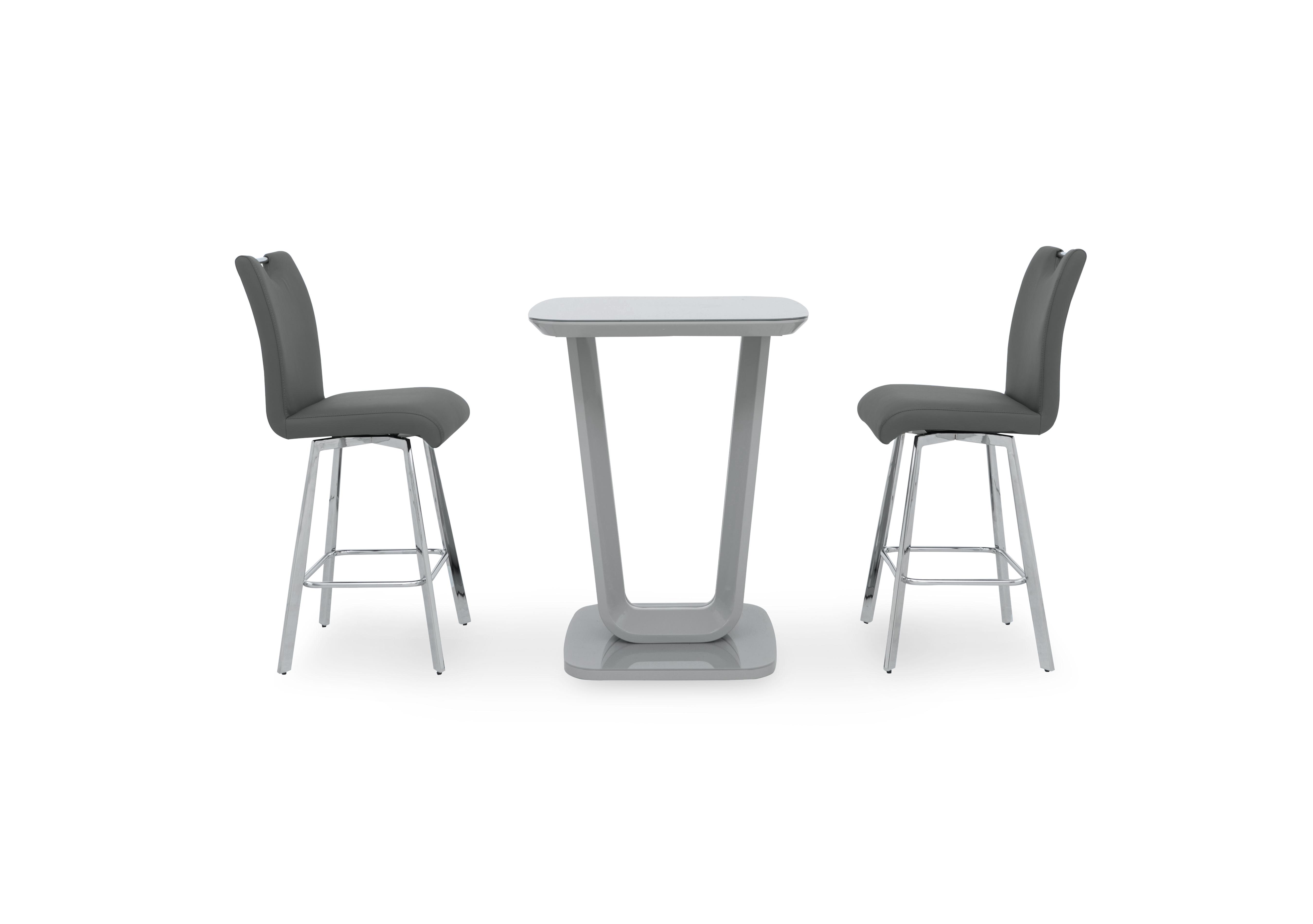 Nadal Bar Table and 2 Swivel Bar Stools in  on Furniture Village