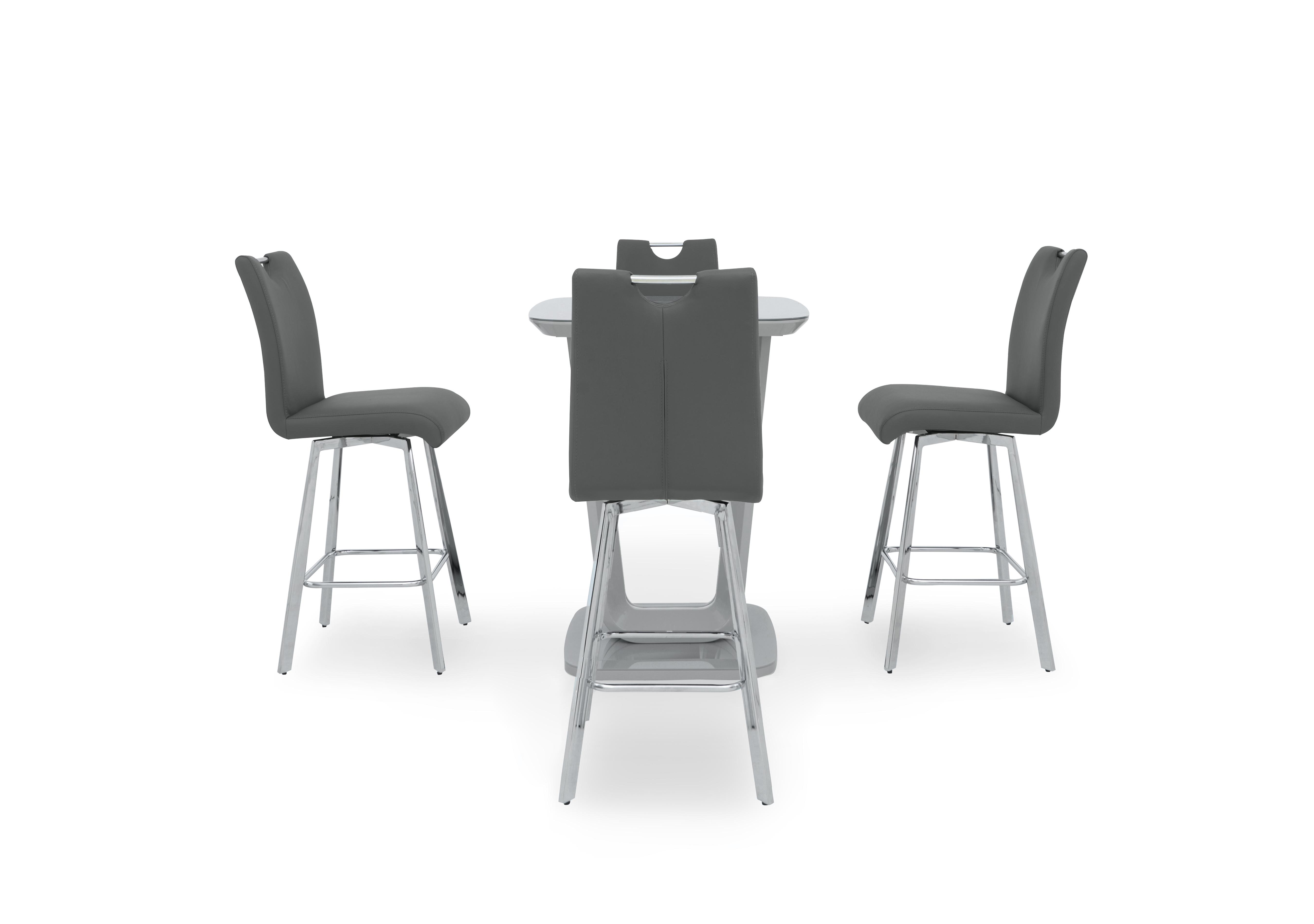 Nadal Bar Table and 4 Swivel Bar Stools in  on Furniture Village