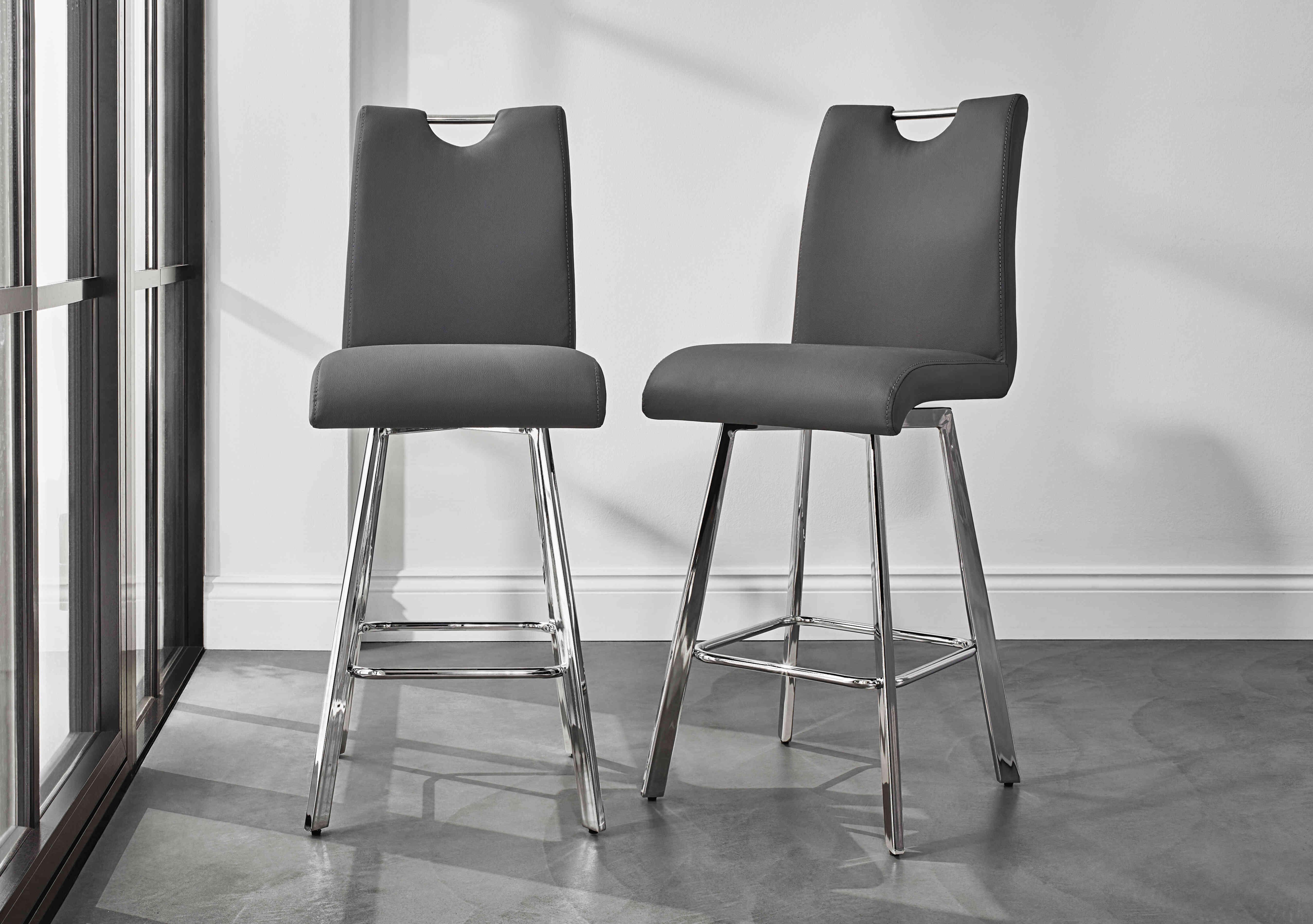 Nadal Pair of Swivel Bar Stools in  on Furniture Village