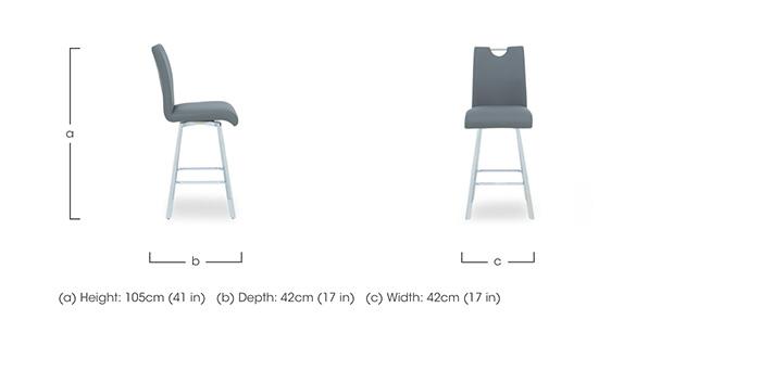 Nadal Set of 4 Swivel Bar Stools in  on Furniture Village