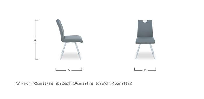 Nadal Pair of Swivel Dining Chairs in  on Furniture Village