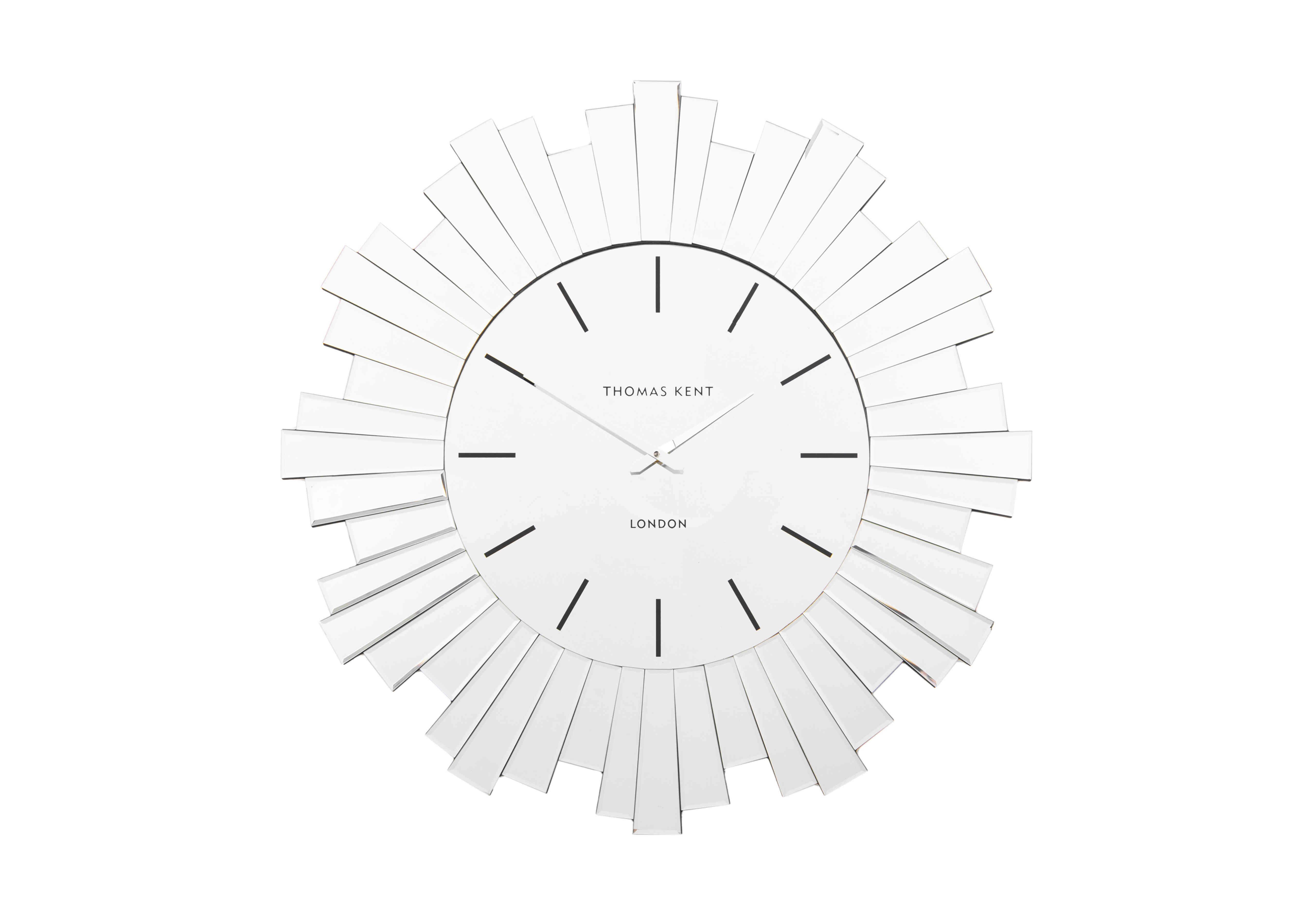 Naxos Mirrored Clock in  on Furniture Village