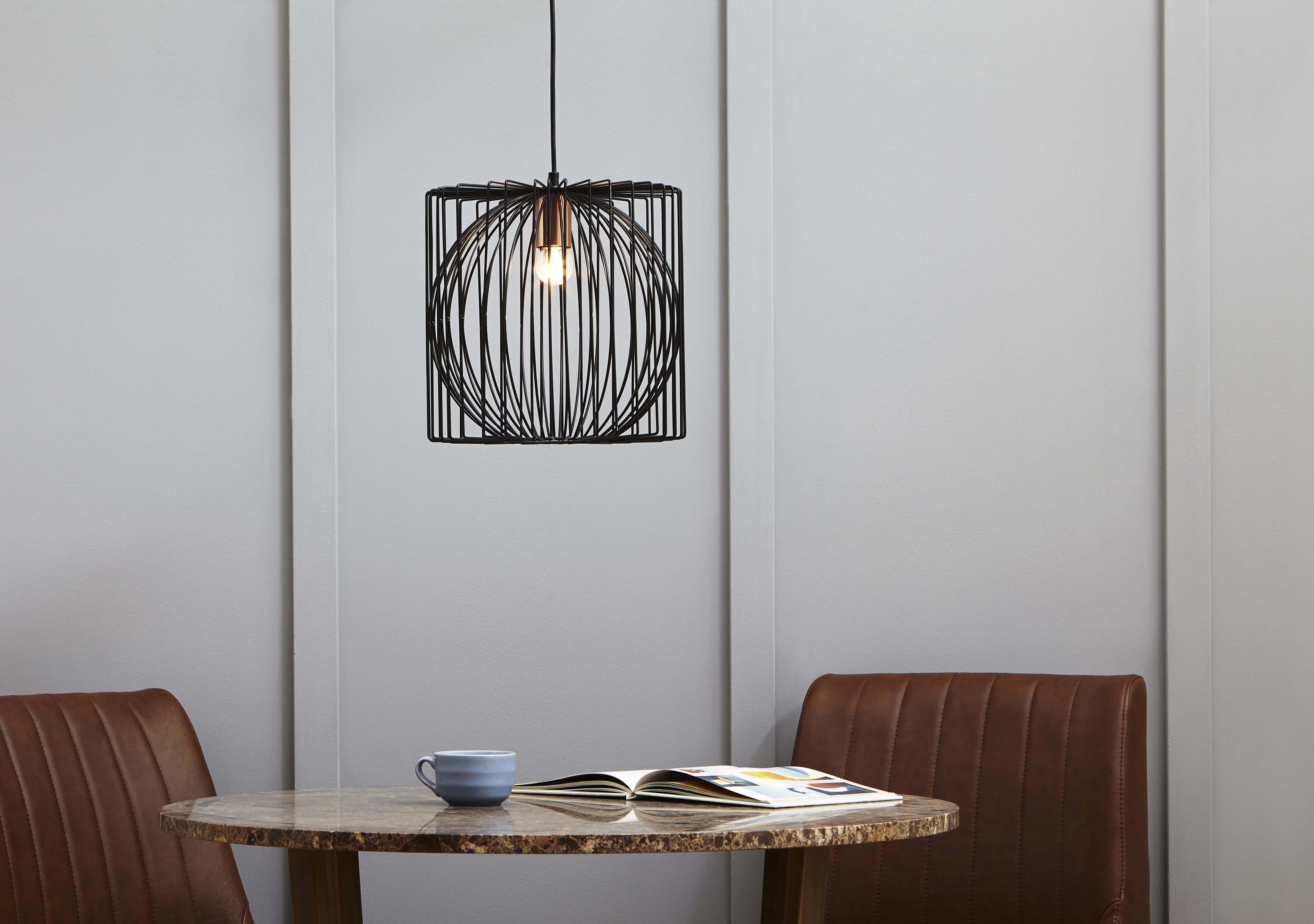 Nix 1 Light Pendant Ceiling Light in  on Furniture Village