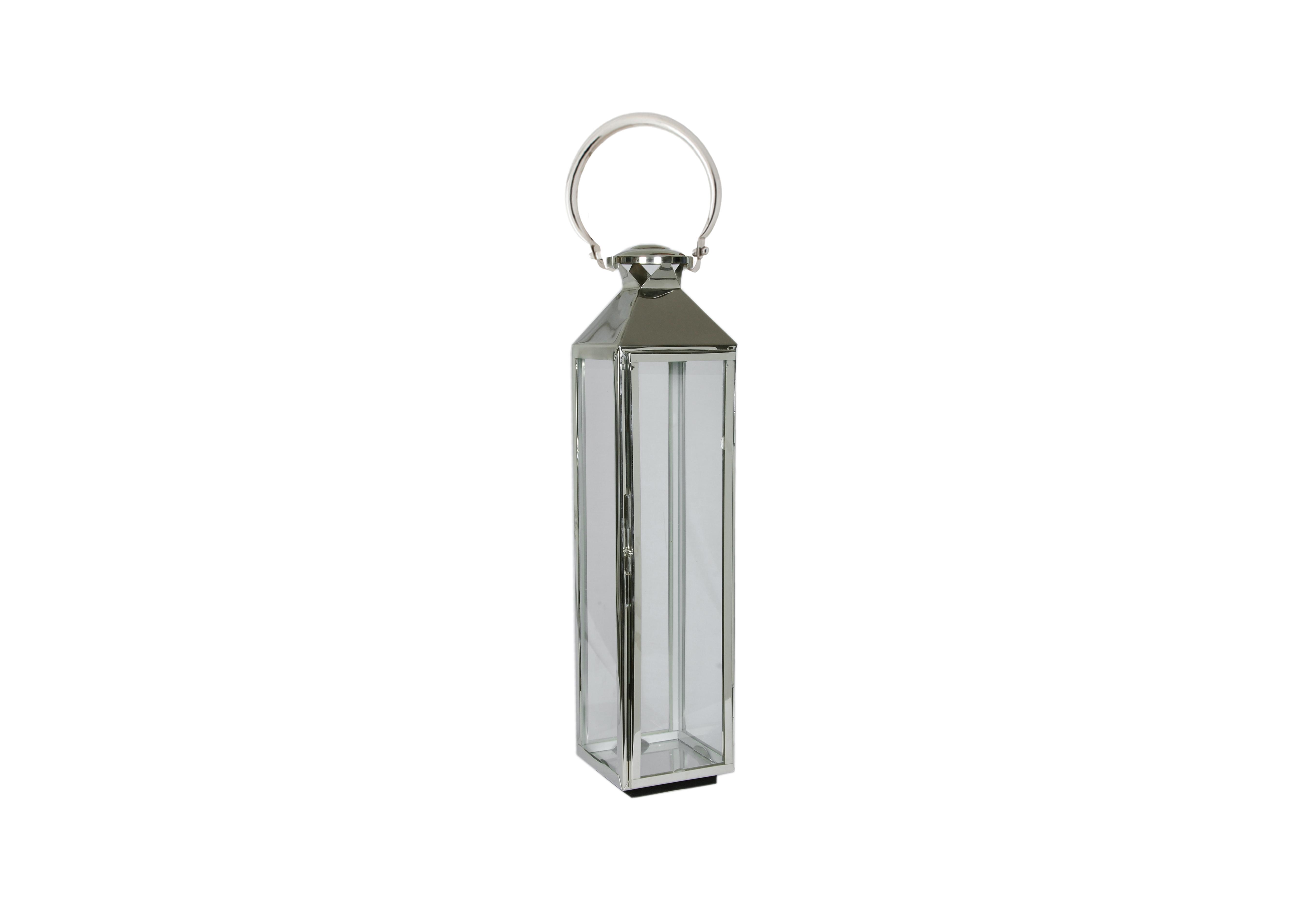 Stainless Steel Medium Chelsea Lantern in  on Furniture Village