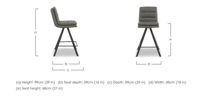Njord Bar Stool in  on Furniture Village