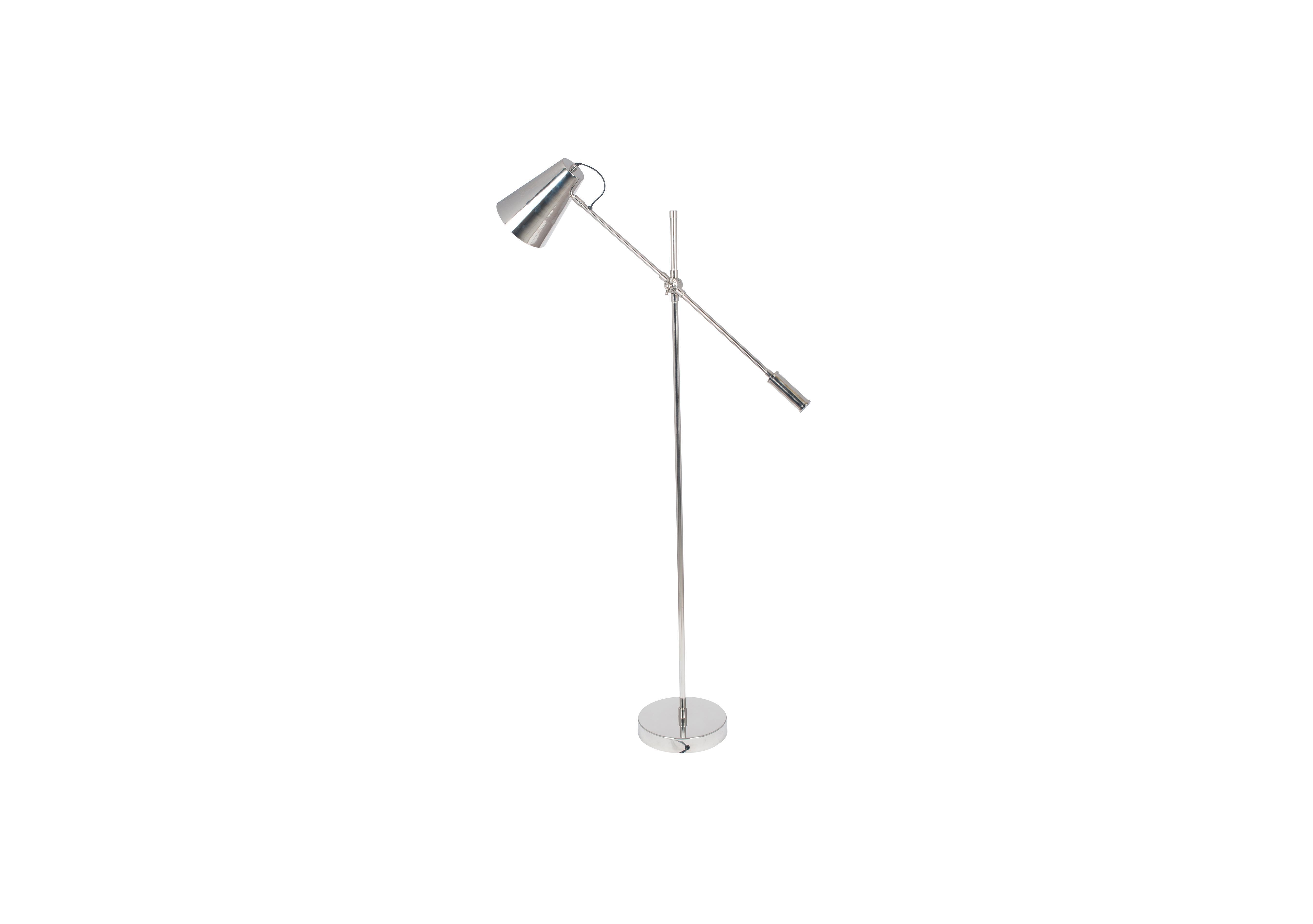 Nickel Task Floor Lamp in  on Furniture Village