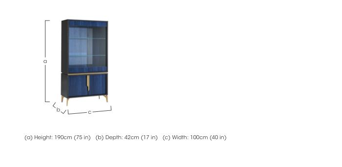 Oceanum 2 Door Curio Cabinet in  on Furniture Village