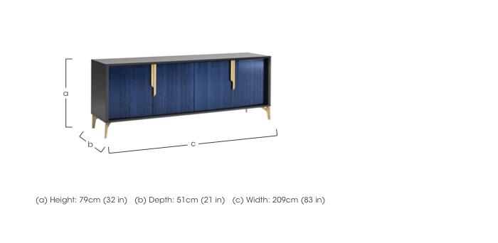 Oceanum Large 4 Door Buffet Sideboard in  on Furniture Village