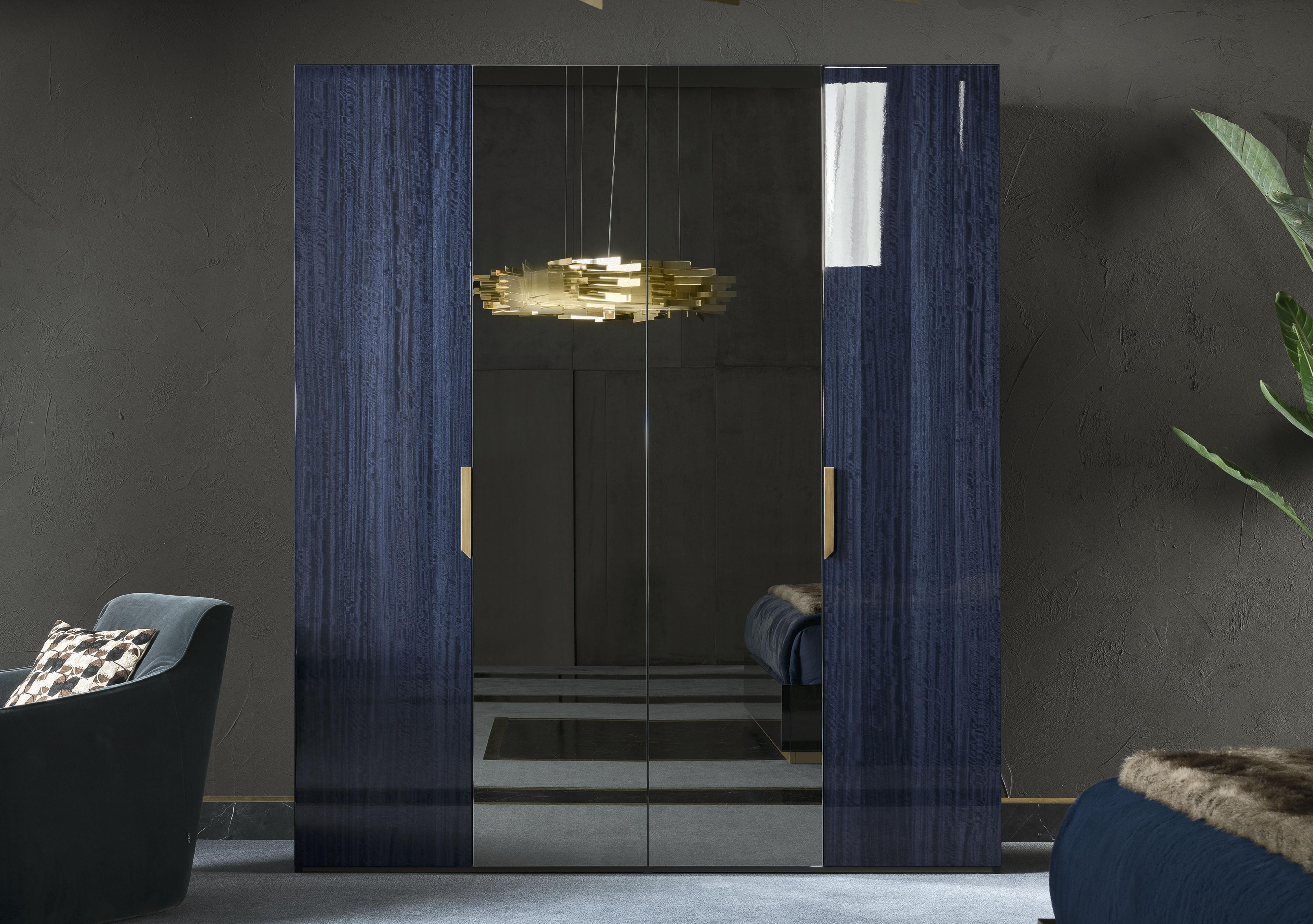 Oceanum 4 Door Wardrobe with Mirrors in  on Furniture Village