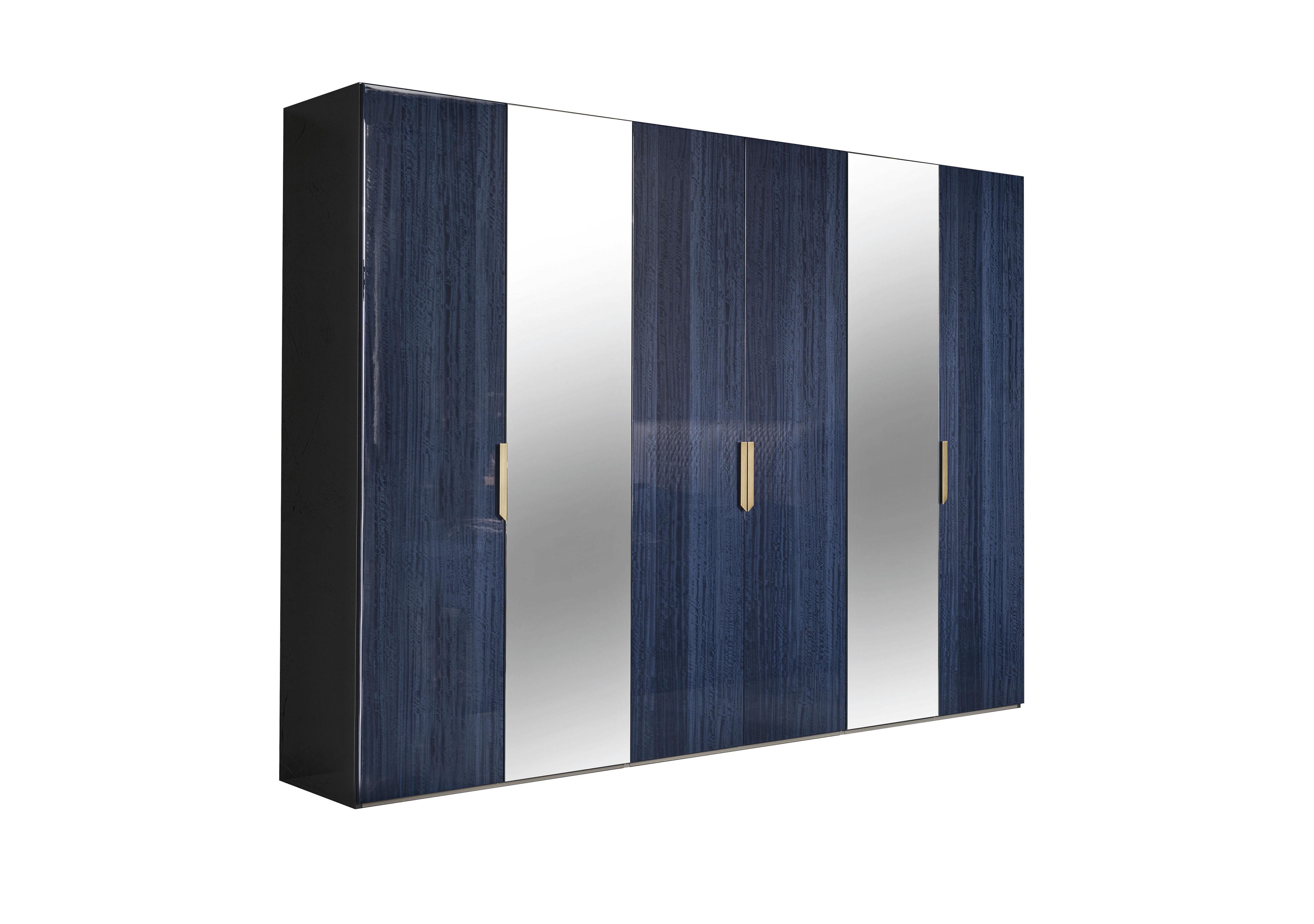 Oceanum 6 Door Wardrobe with Mirrors in  on Furniture Village