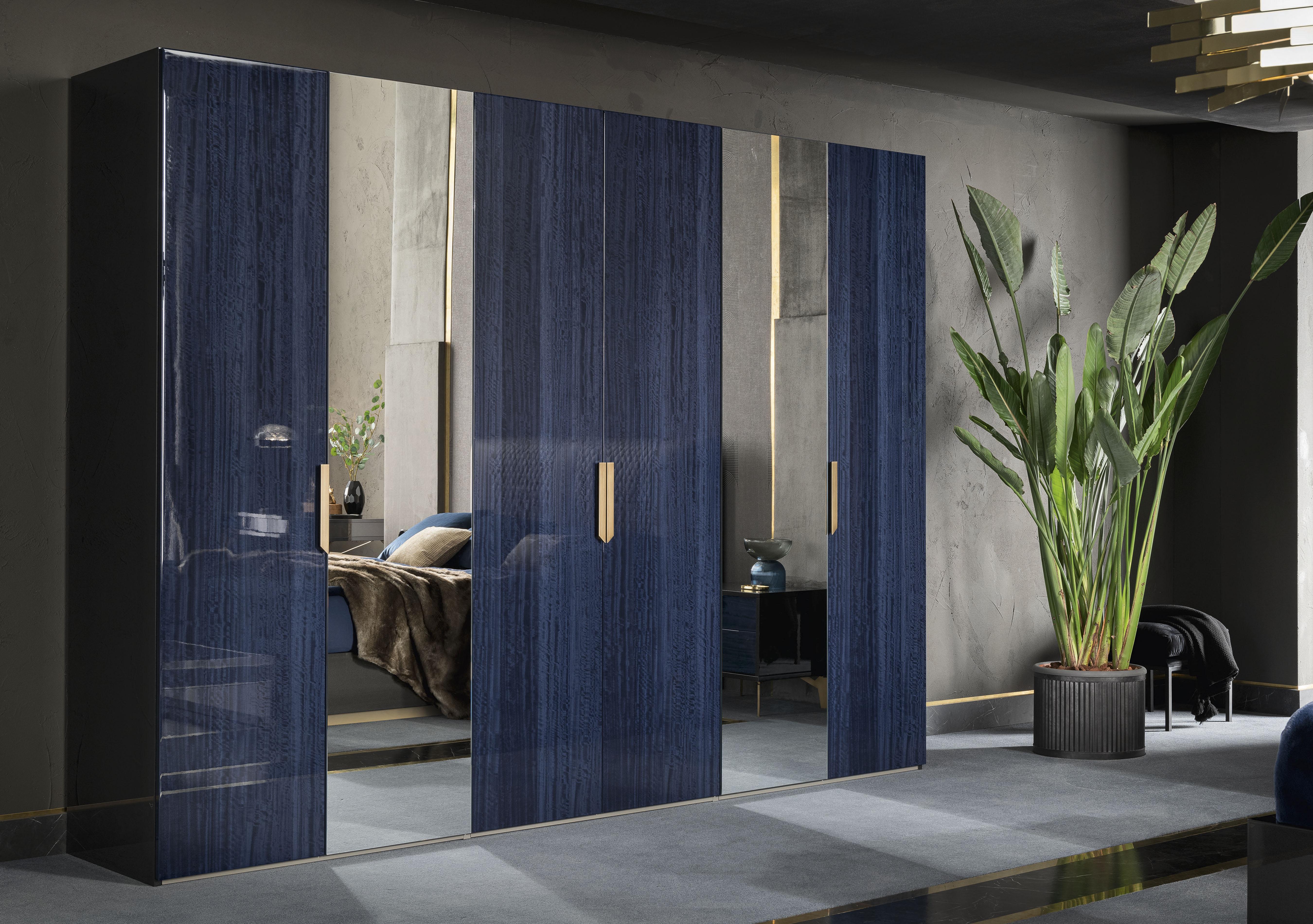 Oceanum 6 Door Wardrobe with Mirrors in  on Furniture Village