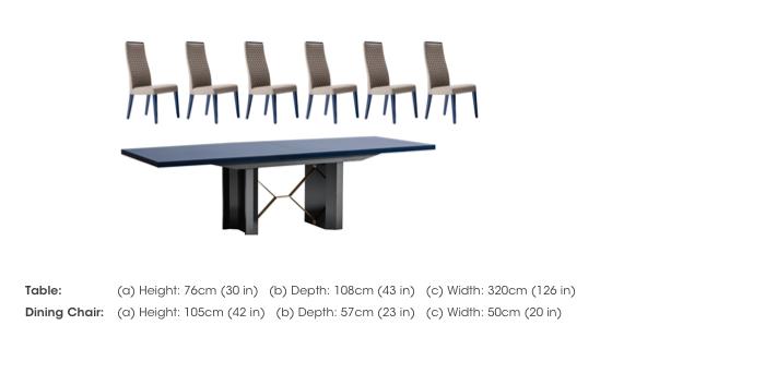 Oceanum Dining Table and 6 Chairs in  on Furniture Village