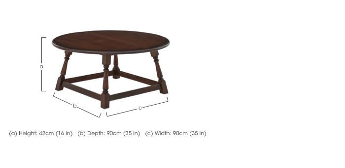 Old Charm Round Coffee Table in  on Furniture Village
