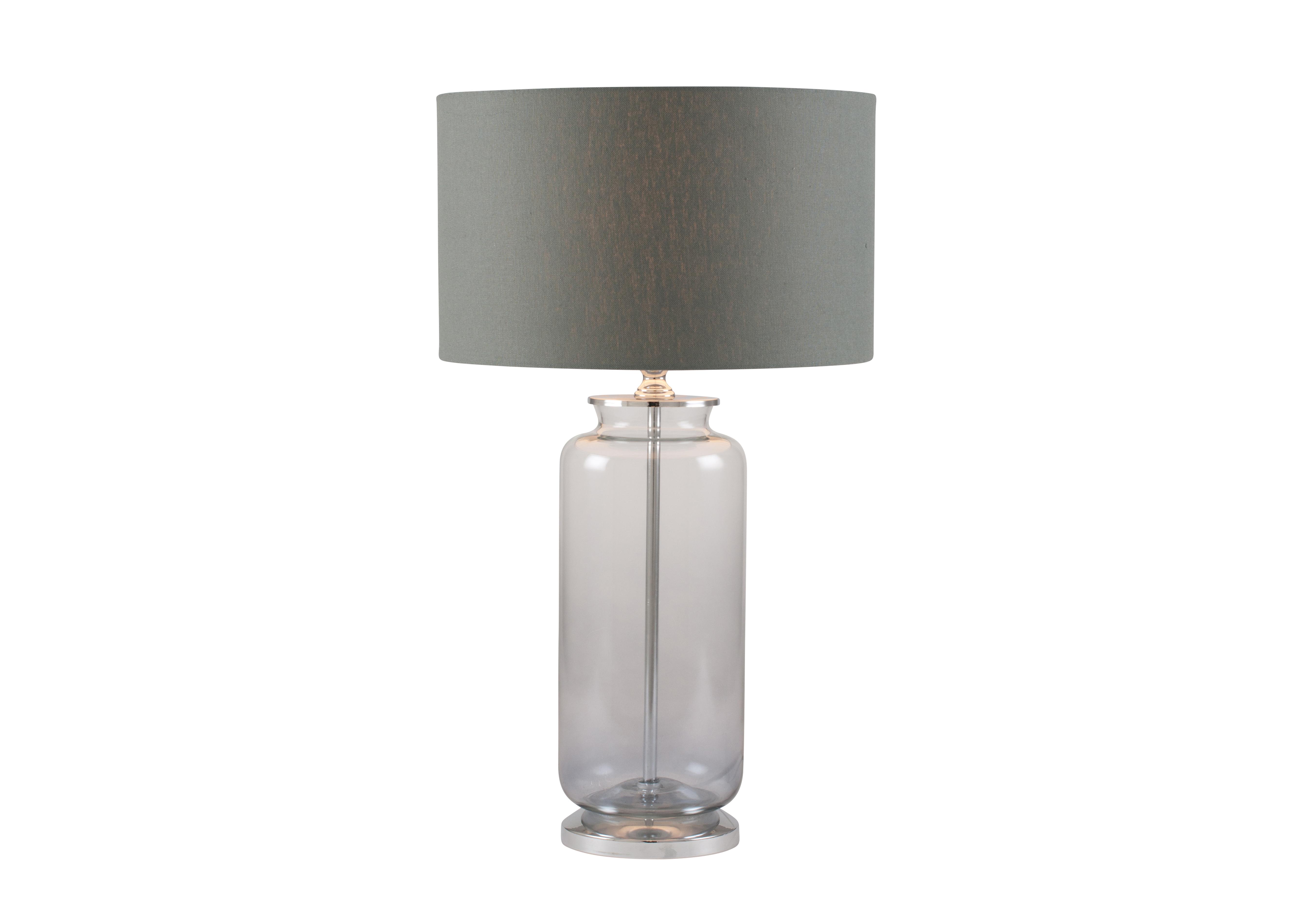 Grey Ombre Glass Table Lamp in  on Furniture Village