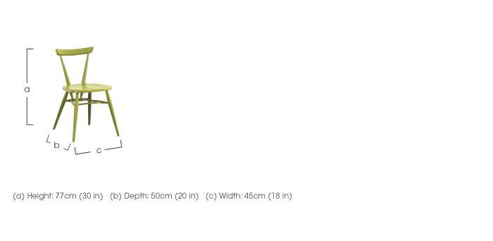 Originals Cyan Blue Stacking Chair in  on Furniture Village