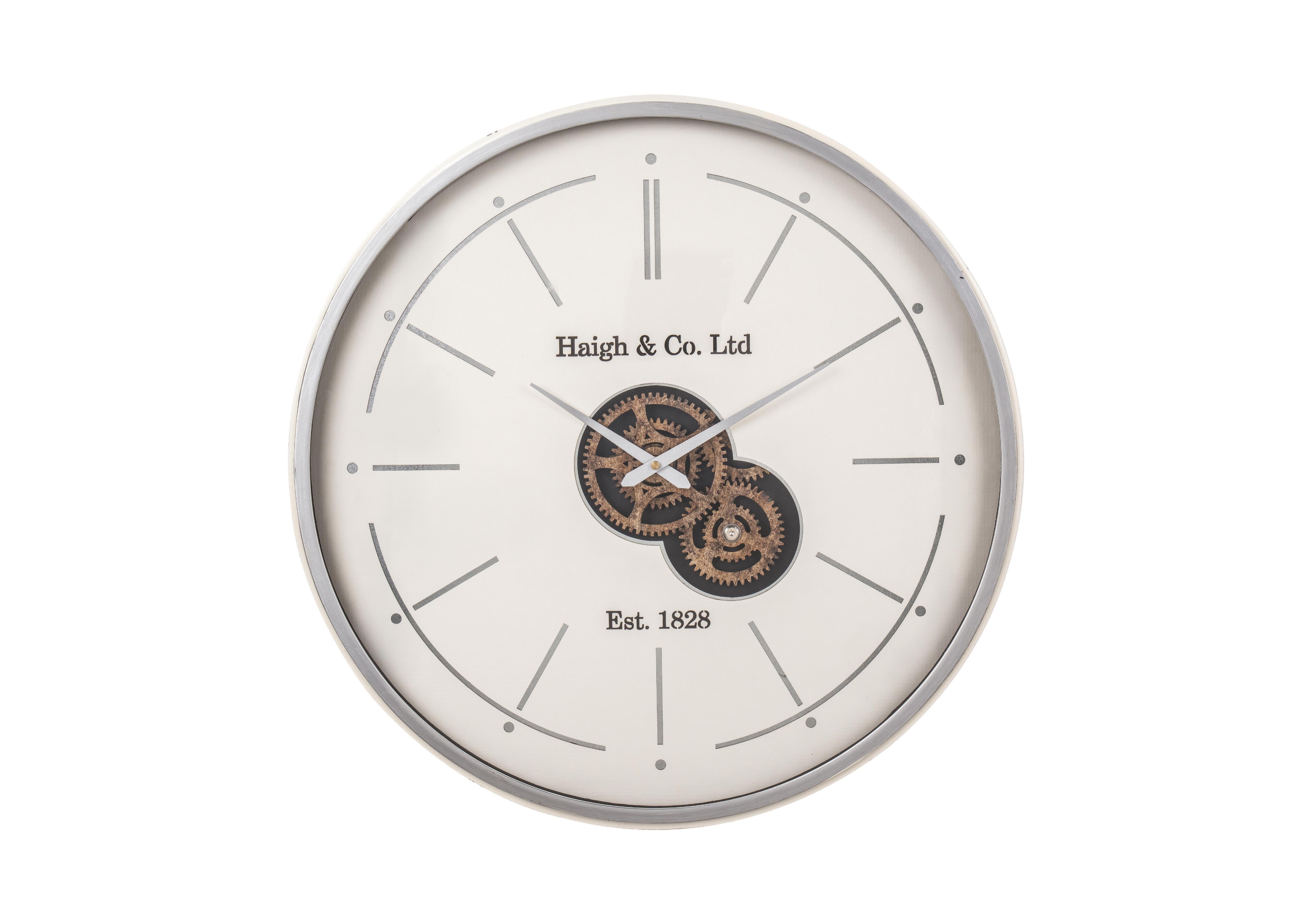 Oriona Working Cog Wall Clock in  on Furniture Village