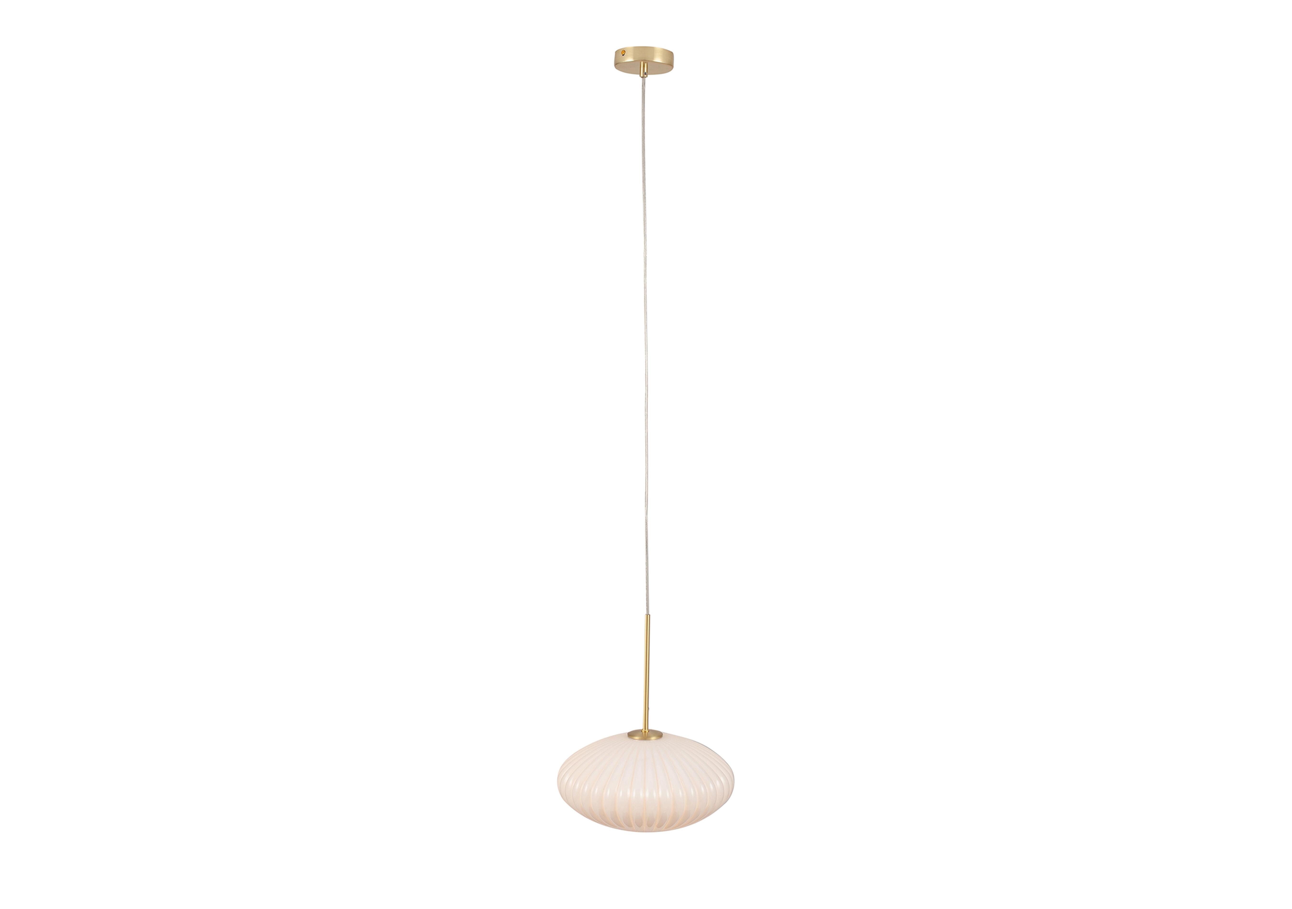Orla Oval 1 Light Pendant in  on Furniture Village