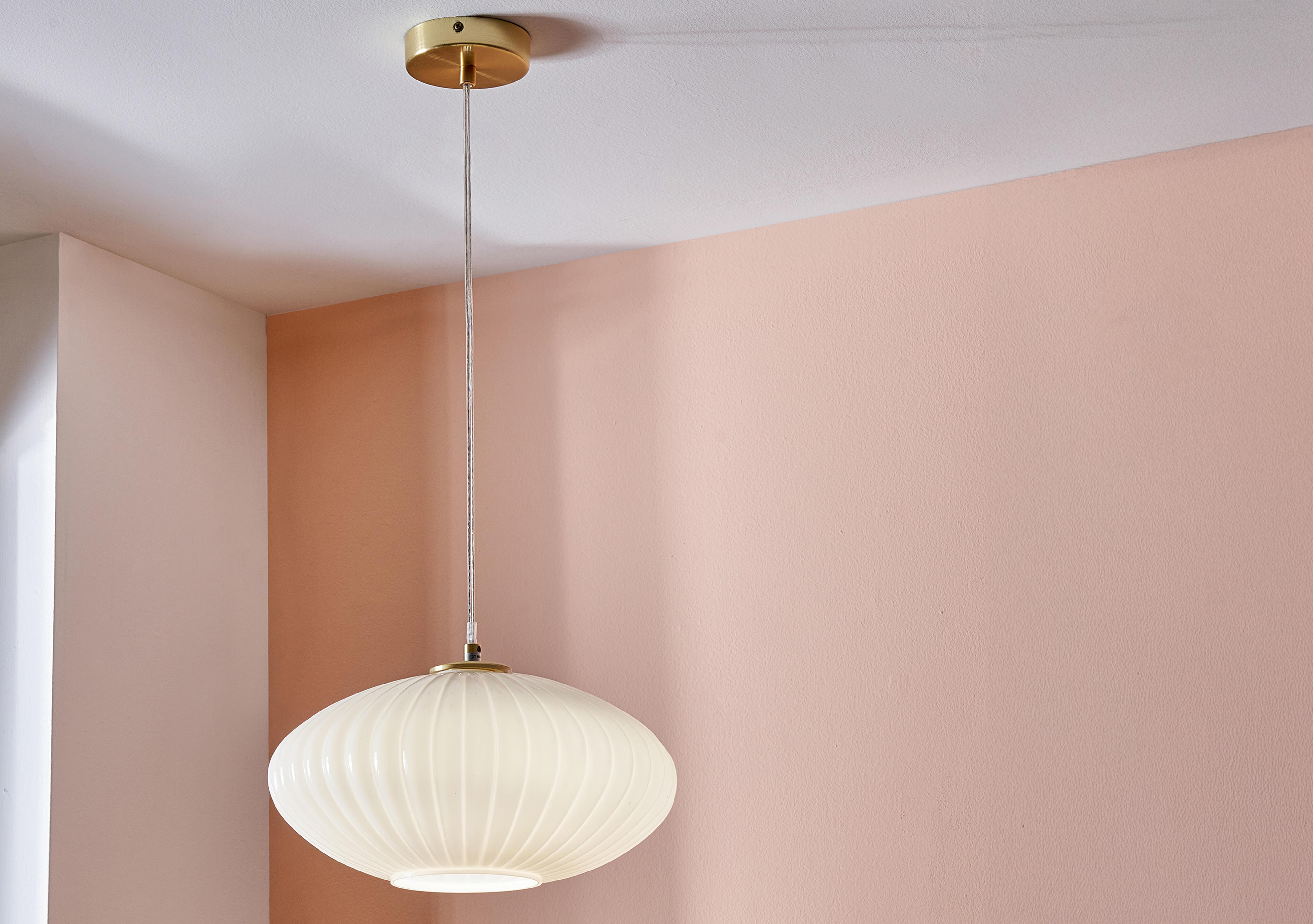 Orla Oval 1 Light Pendant in  on Furniture Village