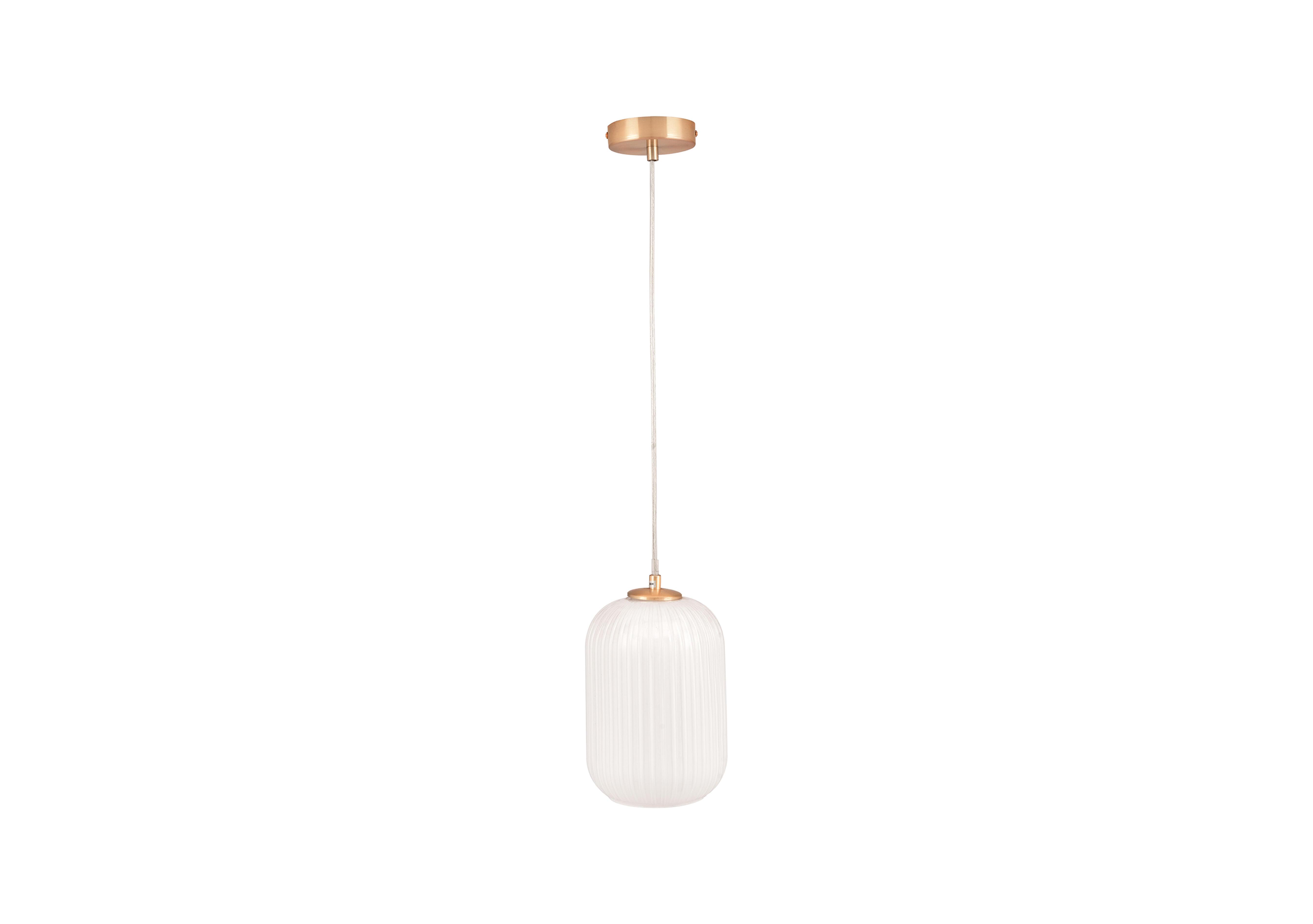 Orla Rounded 1 Light Pendant in  on Furniture Village