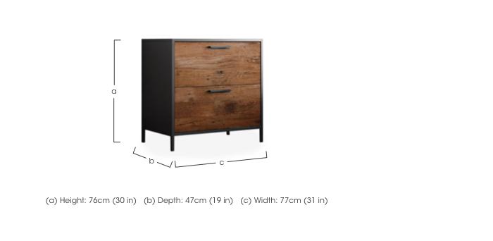 Otis 2 Drawer Cabinet in  on Furniture Village