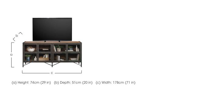 Otis Large TV Unit in  on Furniture Village