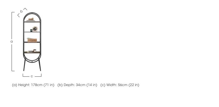 Otis Oval Shelving Unit in  on Furniture Village