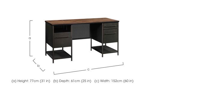 Otis Standard Desk in  on Furniture Village