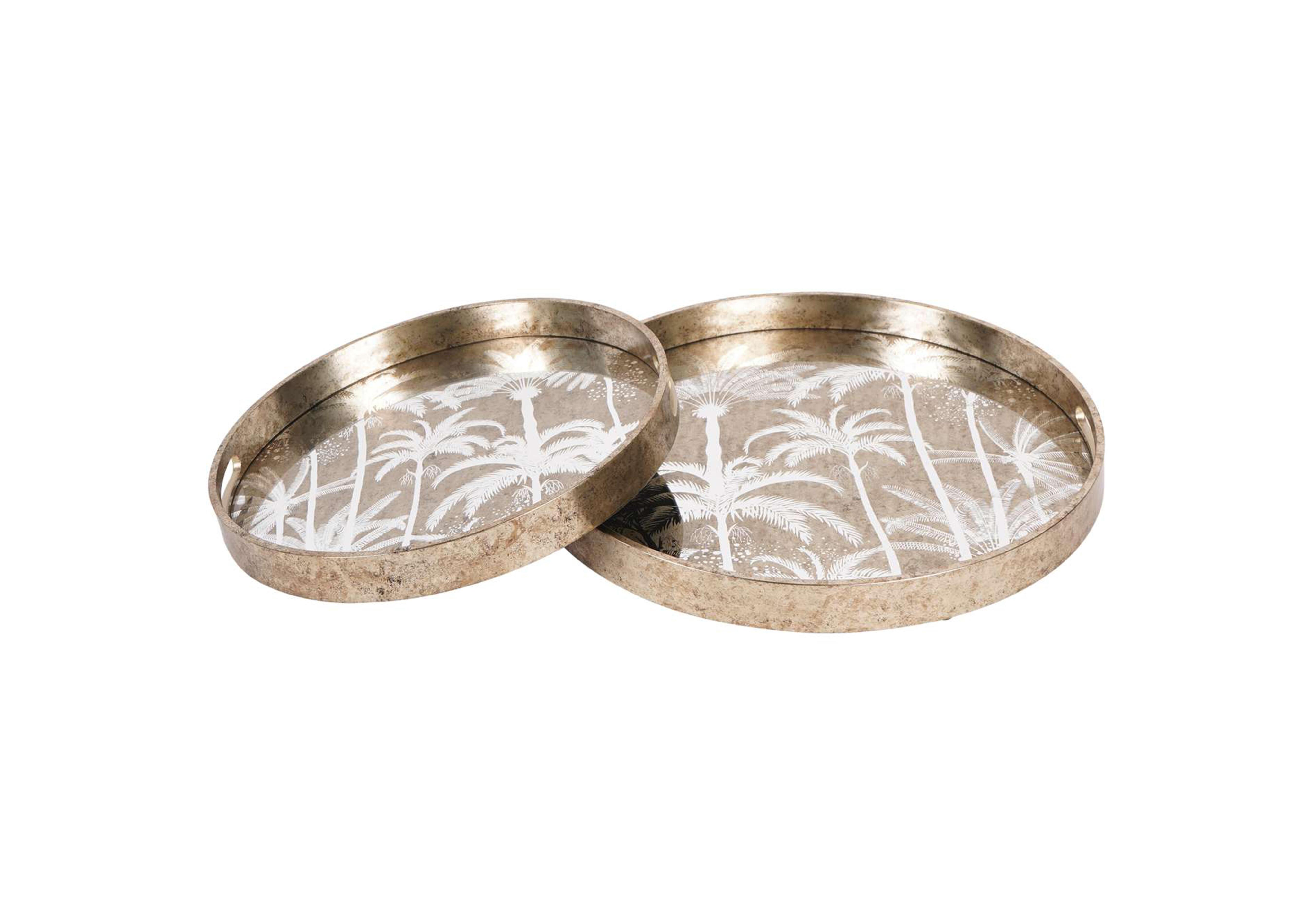 Palm Tree Set of 2 Trays in  on Furniture Village