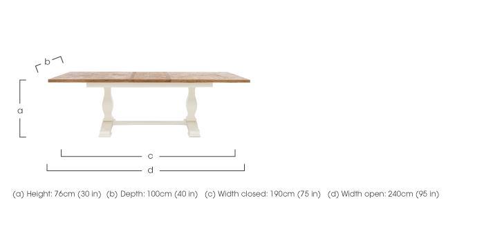 Pattern Extending Parquet Dining Table in  on Furniture Village